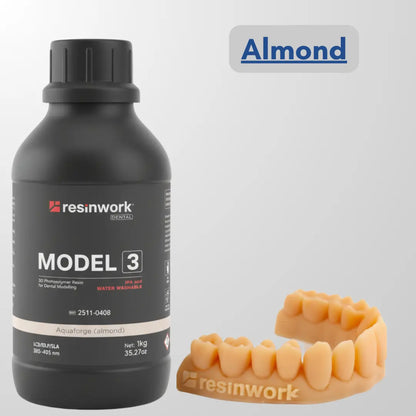 Resinwork Model 3 Almond colour 3d printing resin