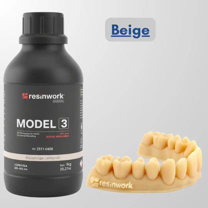 Resinwork Model 3 Beige colour 3d printing resin