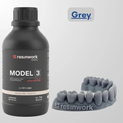 Resinwork Model 3 Grey colour 3d printing resin