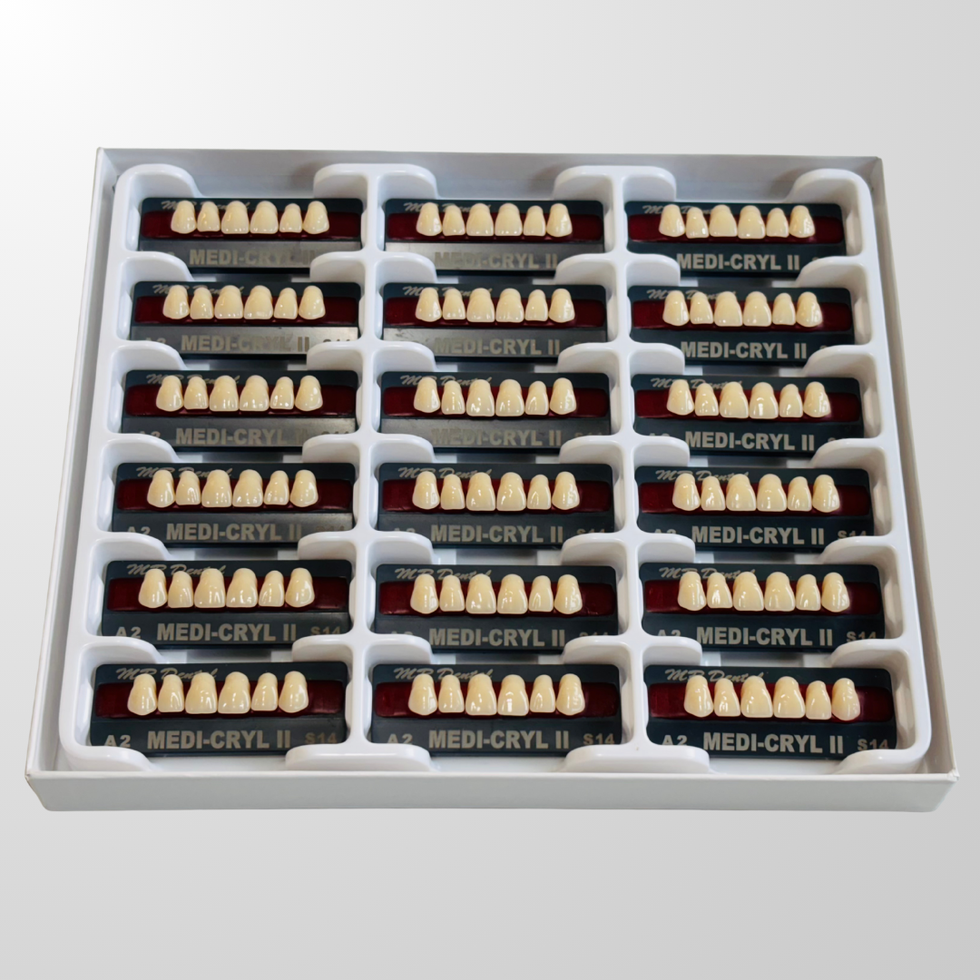 Medi-Cryl II Anteriors Set of 6 (Box of 18) For RPD | MR Dental India ...