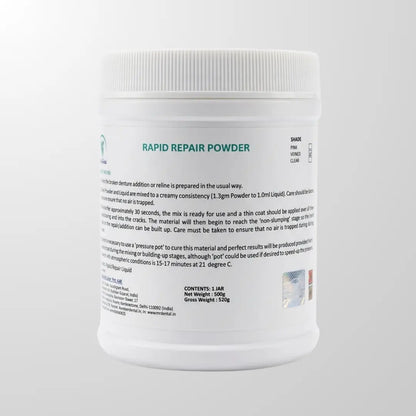 Rapid repair powder 500 gm packaging