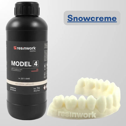 Resinwork Model 4 Snowcreme colour 3d printing resin